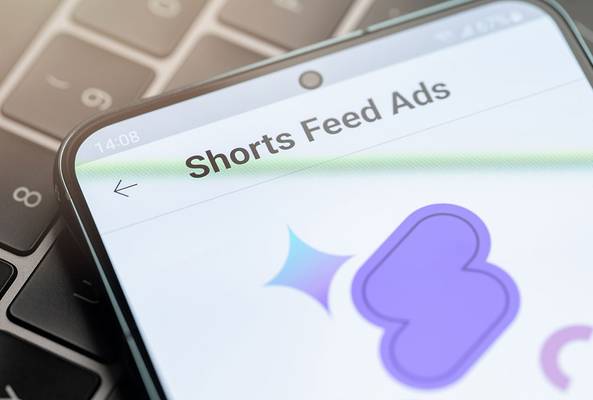 Интерфейс ленты YouTube Shorts