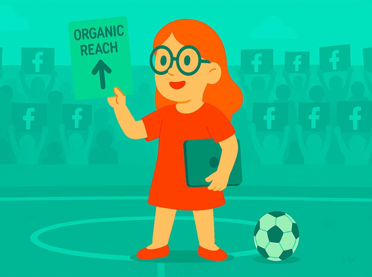 Иллюстрация стратегий повышения органического охвата в Facebook через Reels и вовлечение